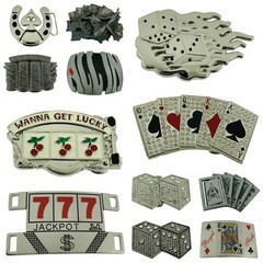 Lucky Dice Las Vegas Raiders Casino Bikers Truckers Western Cowboy Belt buckles