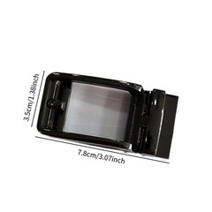 Men Ratchet Belt Buckle Slide Belt Accessory Stylish Simple Alloy Adjustable
