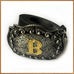 Zinc Alloy Letter Belt Buckle 26 Letters Western Denim Pattern Belt Buckle USA