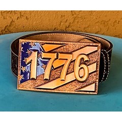 1776 Antique Copper Belt buckle