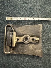 WESTERN belt buckle AXE wood chopping SOLID Pewter boy scouts wilderness FDNY
