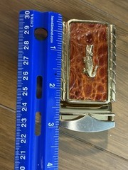 Lacoste Belt Buckle Gold And Brown – LQQK