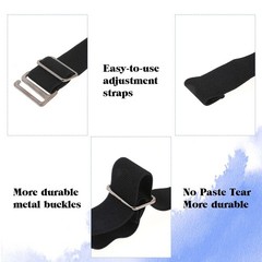 Abeillo 1 Pair/ 2PCS Elastic Belt, Newly Upgraded Side Belts No Large, Black