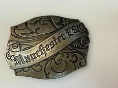Manchester ESC Clothing Company Vintage Silver Color Belt Buckle