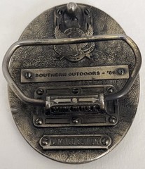 1980s vintage SOUTHERN OUTDOORS belt buckle SOLD BRASS made in USA western