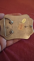 Rare Vintage Circus Circus Las Vegas Gambling Dice Country Western Belt Buckle