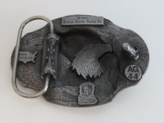 1990 Arroyo Grande #AG44 Eagle Head Belt Buckle USA