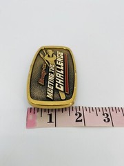 Vintage BTS Snap-on Tools Meeting The Challenge Solid Brass Belt Buckle SSX 1709