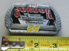 JEFF GORDON NASCAR WINSTON CUP CHAMPION #24 NASCAR SPECIAL EDITION BELT BUCKLE