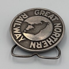 Vintage 1976 Great Northern Railway Belt Buckle Jimm Watson A-40 Made in USA