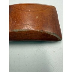 Vintage Handmade Wood Belt Buckle Rectangular Rustic Western Brown Boho