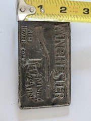 Winchester Silver Metal Western Belt Buckle Mens Fits 1.5in Belt