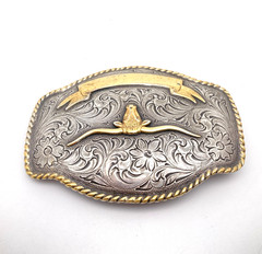 Nocona Western Longhorn Bull Belt Buckle Cowboy