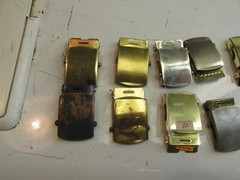 11 Uniform Belt Buckles some New