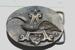 Vintage ANHEUSER BUSCH / BUDWEISER BEER, Metal Belt Buckle