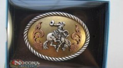 Nocona M&F Western Belt Buckle Saddle Bronc Rider 37014