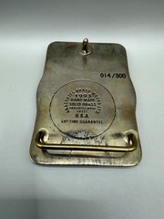 Anacortes Brass Works Deserado Mine Belt Buckle Square Brass Handmade Limited ED