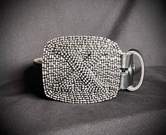 Gothic Punk Studded “X” Wearable Art Buckle & Belt Set – Darren McNeese