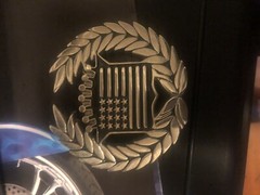 Vintage Famous Stars And Straps Cadillac American Flag Stripes Bars Belt Buckle