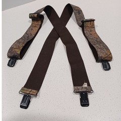 X-Style Clip-on Suspenders Camouflage Browm