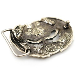 German silver belt buckle Yggdrasil, Norse mythology, Scandinavian tree of life