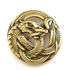 Belt buckle Ouroboros, World Serpent, Scandinavian, Nordic, Celtic