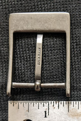 GENUINE COLE HAAN MENs REPLACEMENT BELT BUCKLE METAL SOLID BRUSHED GUNMETAL GRAY