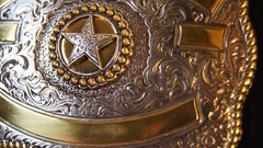 Crumrine Western Rectangle Texas Star Belt Buckle 3807244