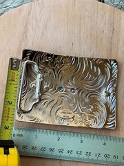 Western Buckle Gold Silver Red Horse Head Cowboy Buckle 2 » Hebilla Vaquero