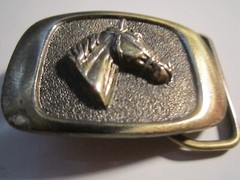 1983 LIMITED MM BELT BUCKLE HORSE THEME – HEAVY- GW-13