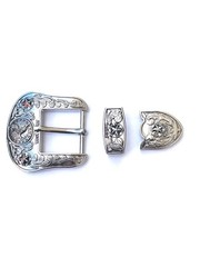 Western Buckle Set 3 Piece Rooster Buckle Star Buckle Hebilla Vaquero Gallo 1.5
