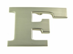 INITIAL « F » METAL STAINLESS STEEL BELT BUCKLE