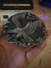 Bald Eagle Motorcycle Belt Buckle Cowboy Rodeo Collector American USA Patriot