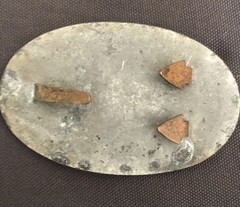 1970s vintage US belt buckle Owned And worn By Korean War Veteran