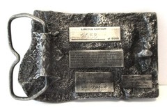 1982 American Historical Commemorative Belt Buckle Civil War Soldiers Limited Ed