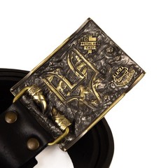 Iron Wolf brass belt buckle, Vikings wolf, Norse pagan celtic accessory