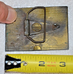 VINTAGE BUSTER BROWN AND TIGE BELT BUCKLE – HEAVY BRASS