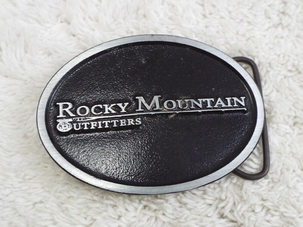 Black Rocky Mountain Outfitters Dynabuckle Provo Utah Belt Buckle (D55)