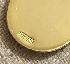 NWOT Barlow Goldtone Lab Labrador Dog Keyring