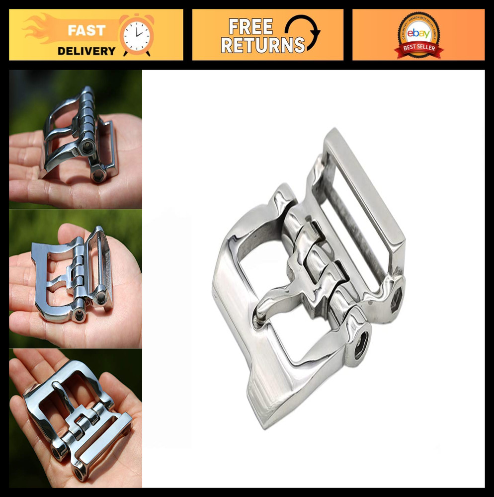 Stainless Steel Single Prong Belt Buckle 1.6&Prime; (40mm) for 1.5&Prime; (38mm) Belts