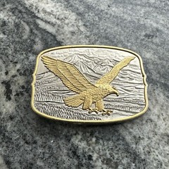 IMM 200th Anniversary American Eagle Silver & 24kt Gold Plated Belt Buckle