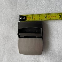 SUOSDEY Tactical Belt Metal Buckle 1.5&Prime; C-Black-Silver Heavy Duty Replacement