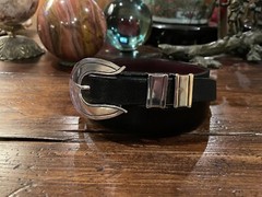 XXL Mexican James Reid Dgn Sterling Silver Belt Buckle 1.25-1”🐂 33-34”