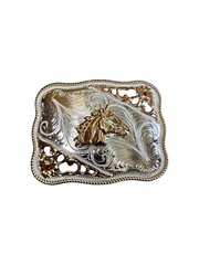 Horse Western Cowboy Style Belt Buckle Rodeo Hebilla Vaquera Con Caballo