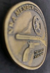 NRA ~ National Riffle Association /John Wayne Belt Buckle « Gunslinger » Design