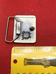 Seven 7-Up Company Logo Turn Un Light Switch On Lewis Vintage Belt Buckle
