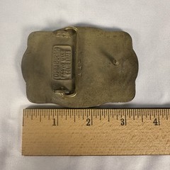 Vintage Dynabuckle Blaw Knox Paver Brass Belt Buckle Industrial USA Made #1151