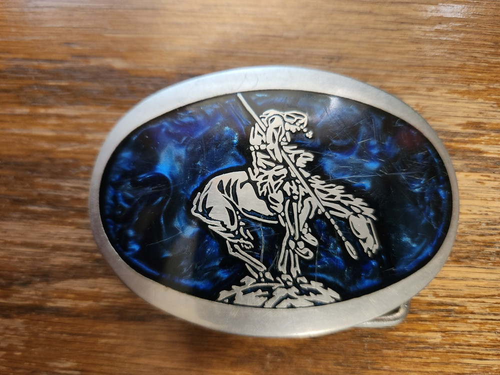 End of the Trail Belt Buckle