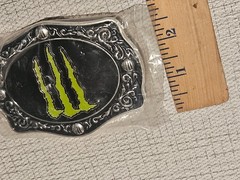 B2 New In Sealed Packaging Monster Energy Drink Belt Buckle- 4 1/4&Prime; Wide Oval
