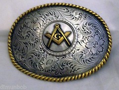 Masonic Western Style Buckle